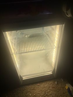 Red Bull Mini Fridge with Interior Light