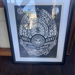 Obey Signed Number Picture