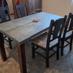 Galvin Metal Top Table Set