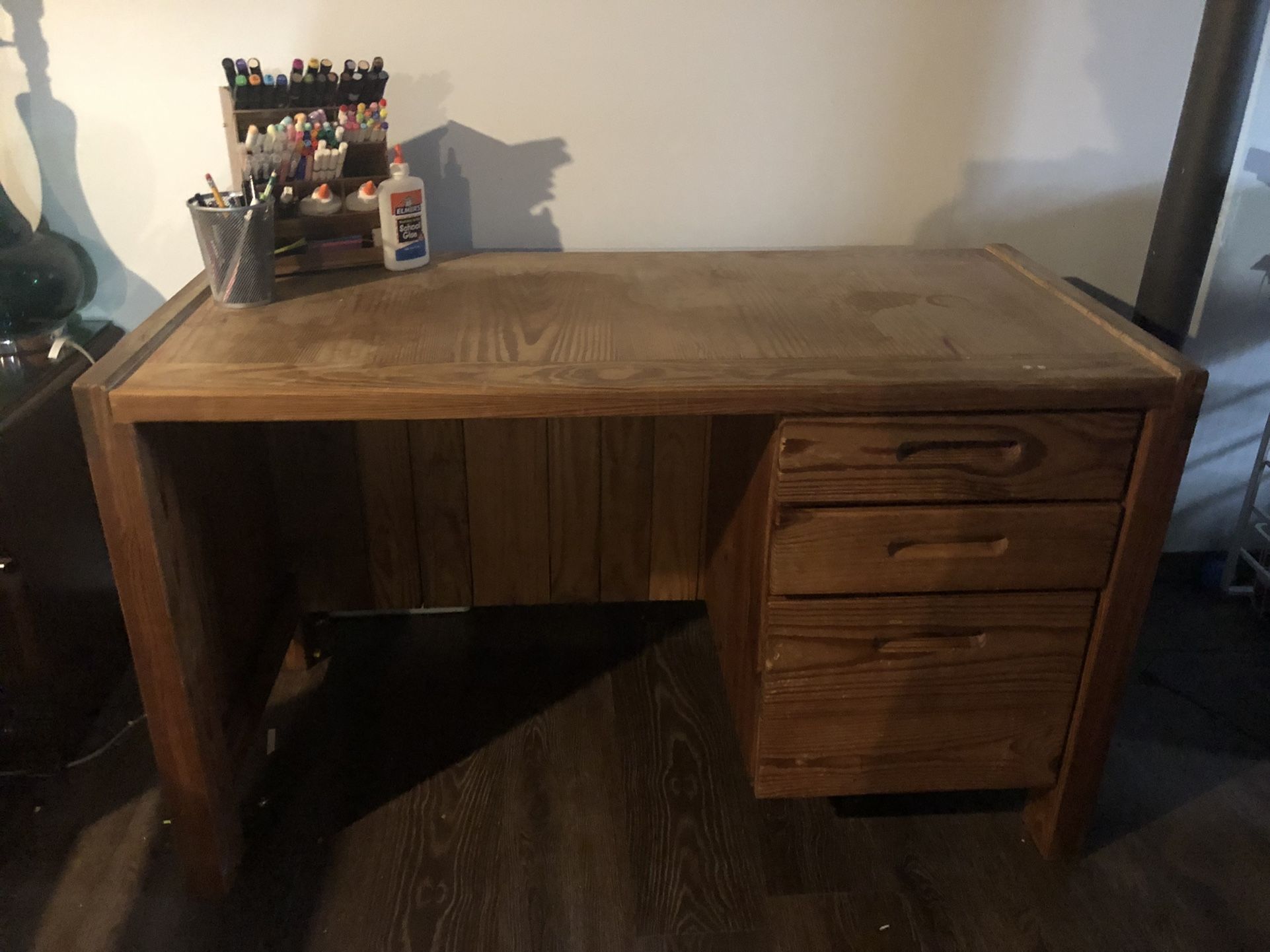 Solid Wood Student Desk.