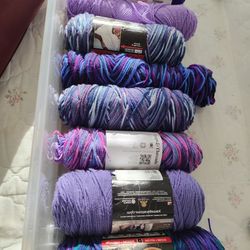 Yarn Destash. Only Using Cotton Now. Tote Not Included