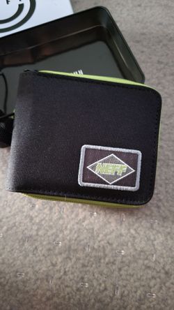Neff Bifold Wallet Black and Green