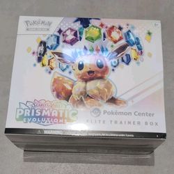 Pokemon Prismatic Evolutions Pokemon Center ETB Factory Sealed