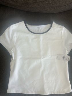 Express White Short Sleeve Top with Tags