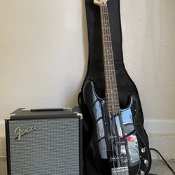 Squier Bass And Fender Amp