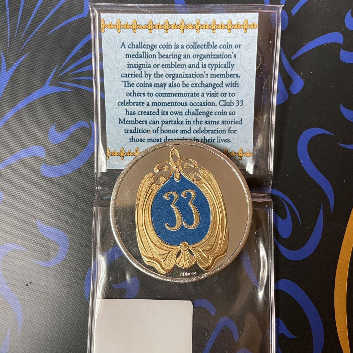 Brand New Disneyland Club 33 Challenge Coin for Sale in Orange CA