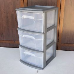 Homz 3 Drawer Plastic Storage