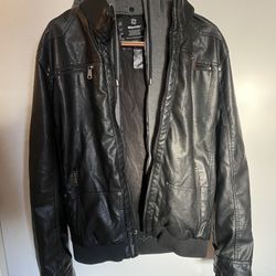 Black Jacket W/ Removable Hood
