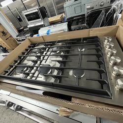 Stainless Steel Jenn Air 36” Cooktop Gas
