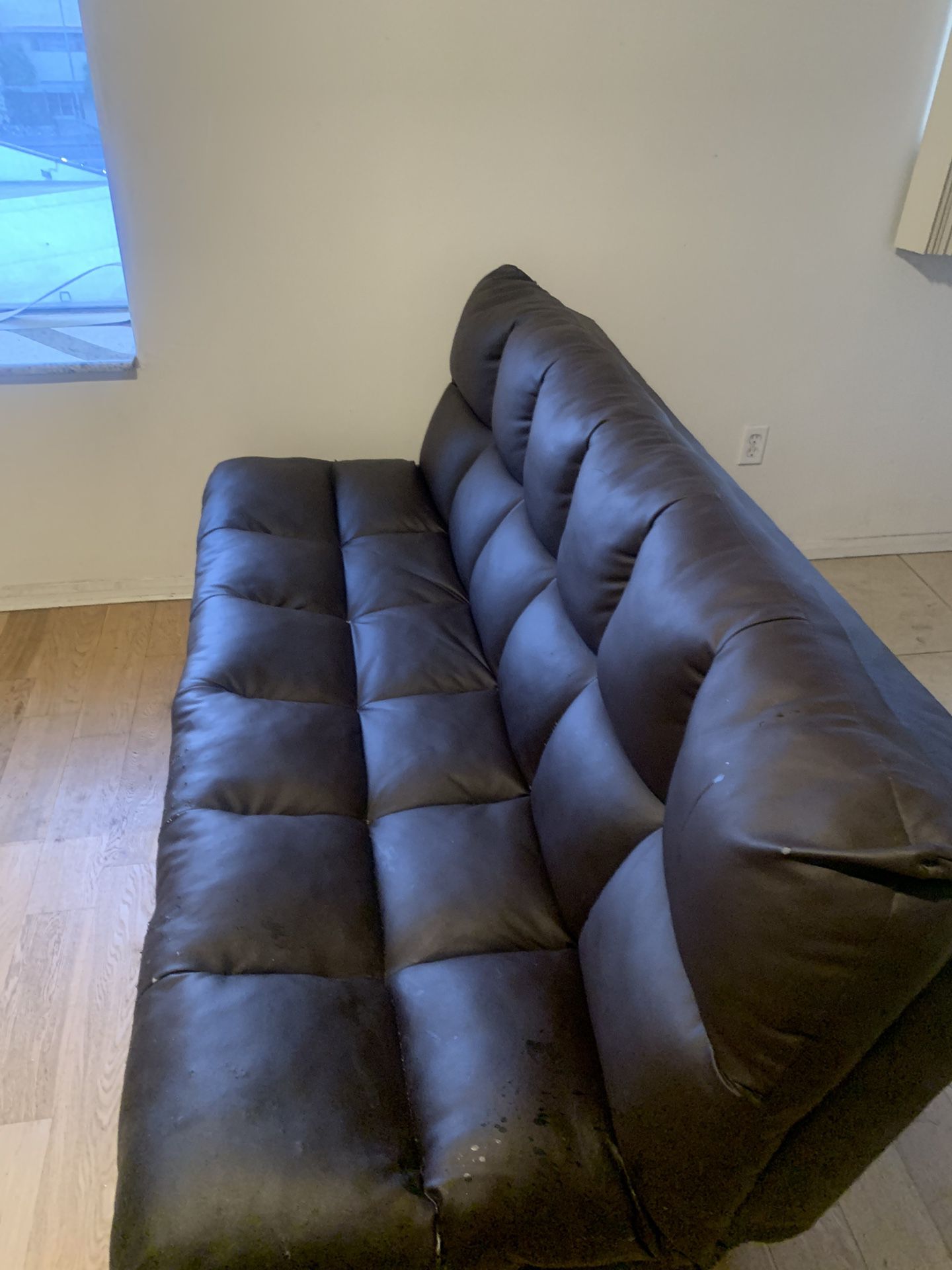 Brown Leather Sofa Bed