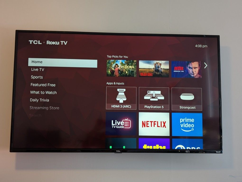 TCL 55S425 55 inch 4K Smart LED Roku TV