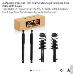 maXpeedingrods 4pc Strut Shock Assembly Honda Civic 2006-2011