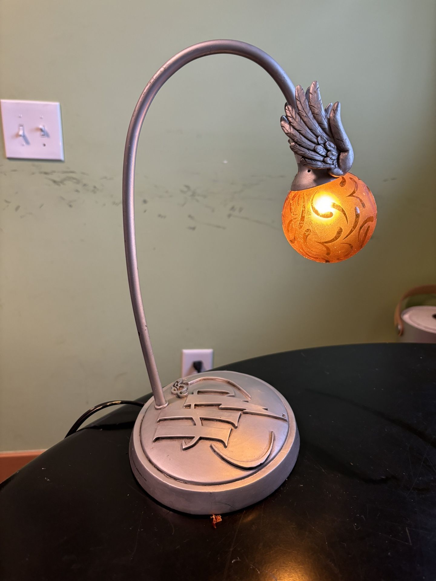 Early 2000s Harry Potter Golden Snitch Lamp