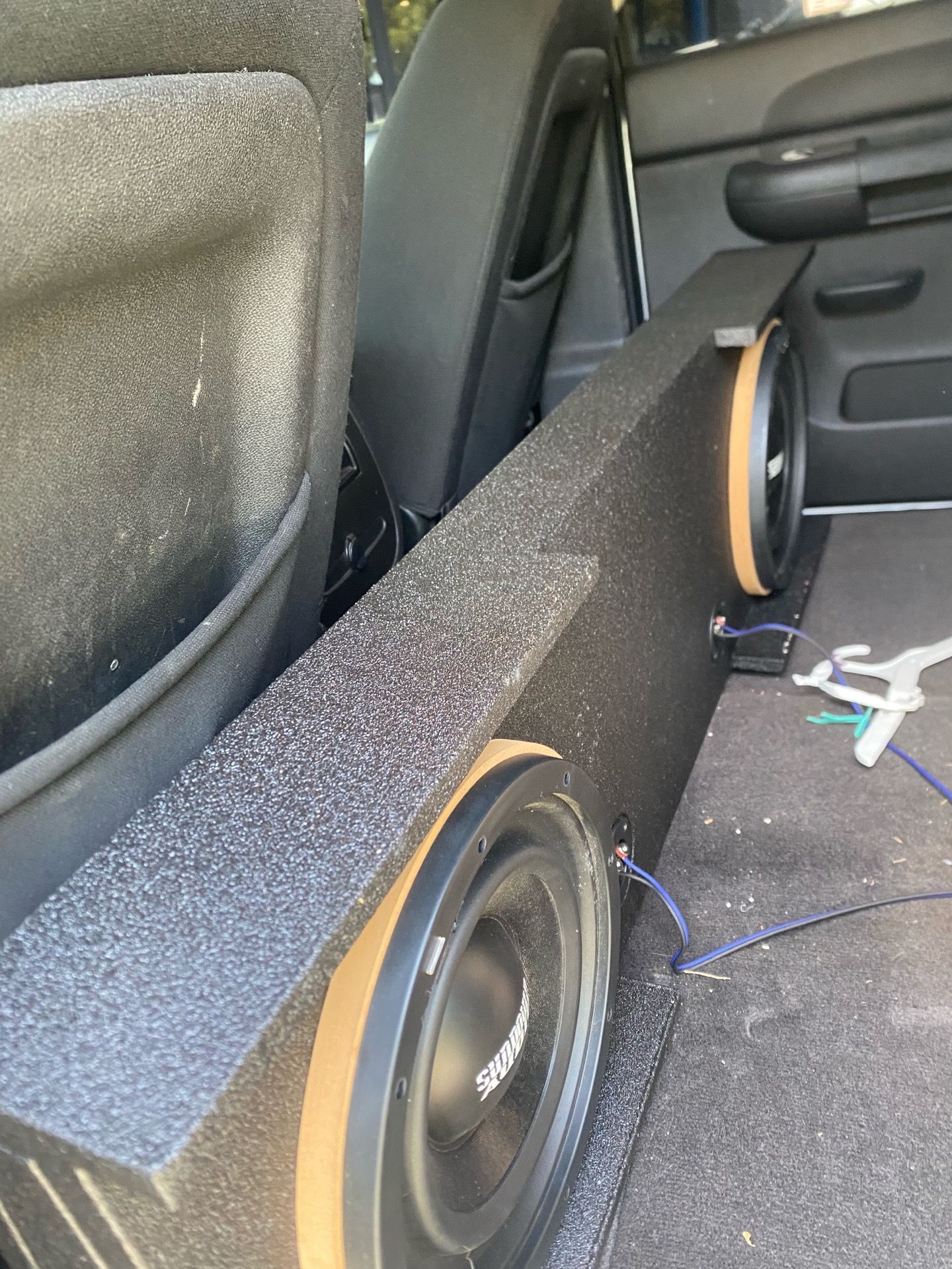 2 12s Sundown Audio Subs w under Seat Hard Box