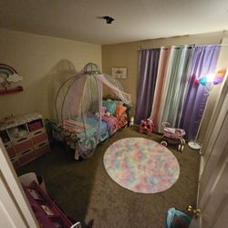 Cinderella Pumpkin Carriage Twin Size Bed Frame