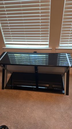 Glass TV stand