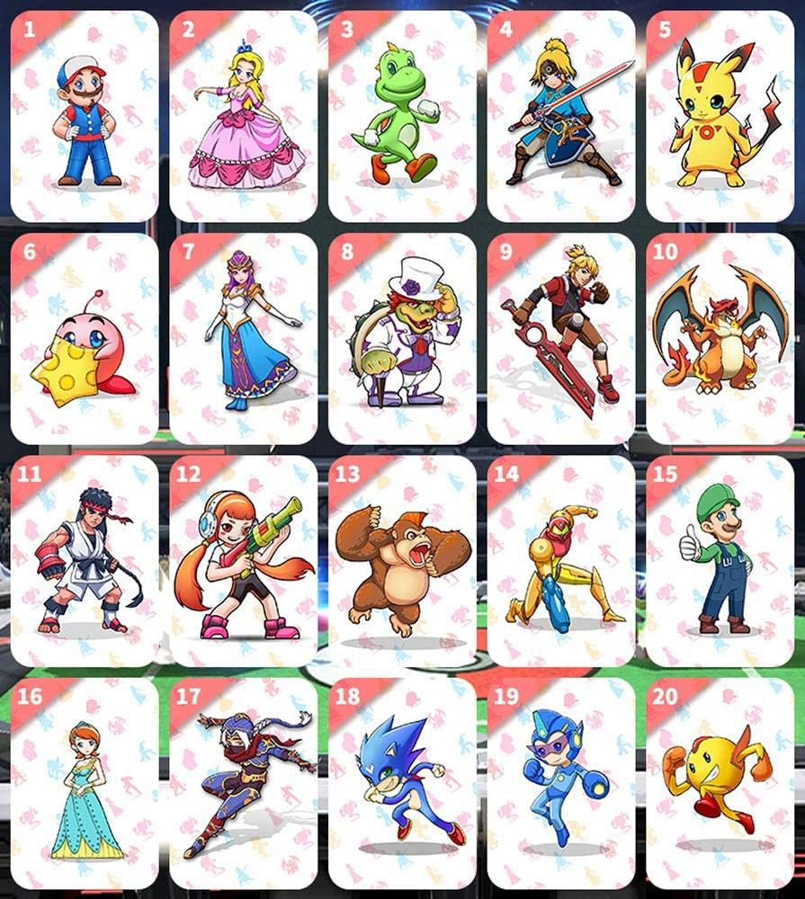 Super Smash Bros Ultimate NFC Cards Set of 20