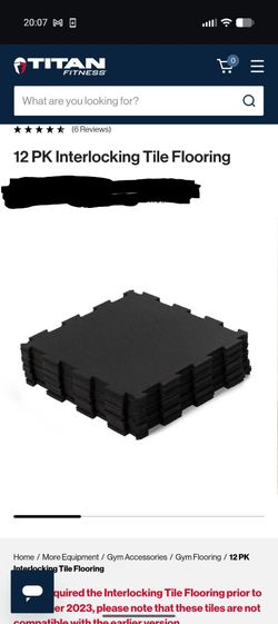 Rubber gym floor tiles