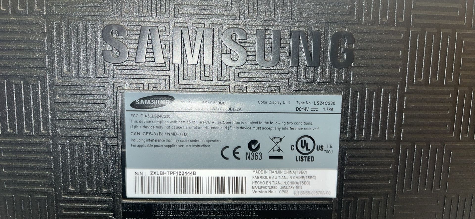 Samsung 15’ Computer Screen