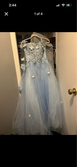 Pastel blue dress