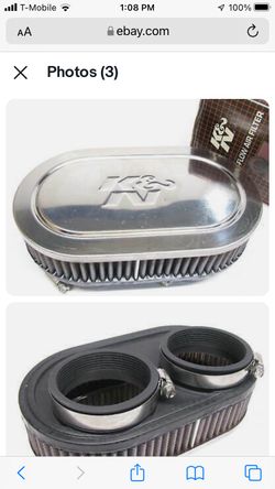 K&N 59-2910 Stainless Steel Marine Flame Arrestor Air Filter Seadoo Jet-ski
