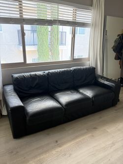 Black Leather Couch