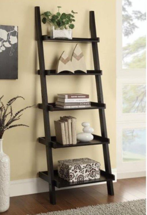 Cappuccino Ladder Bookshelf 