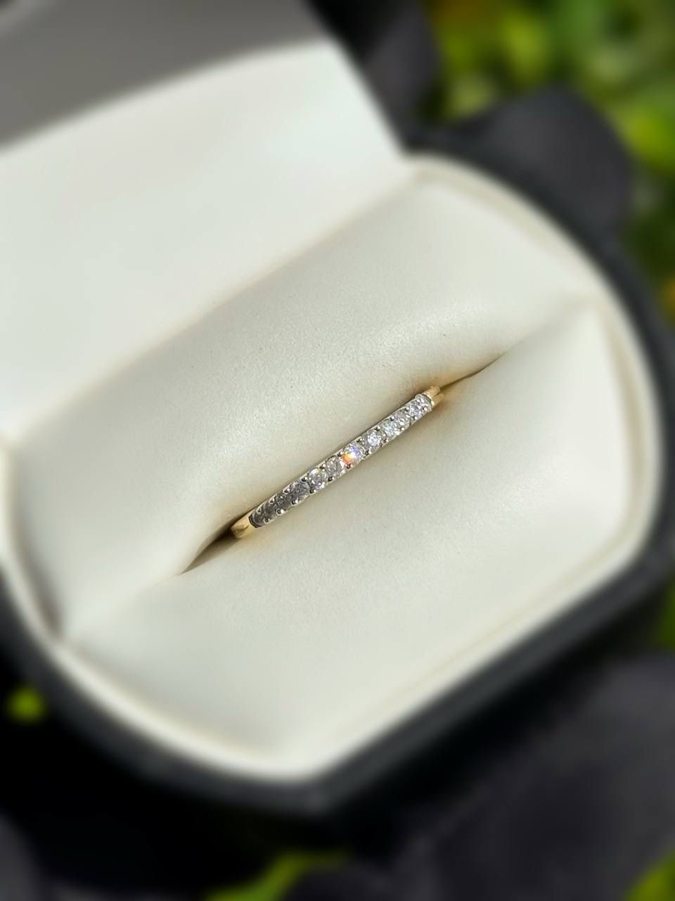 Jewelry 10k solid yellow gold natural diamonds 0.16CTW ring sz 6.75