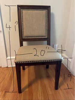 Two dining room chairs $75 for both