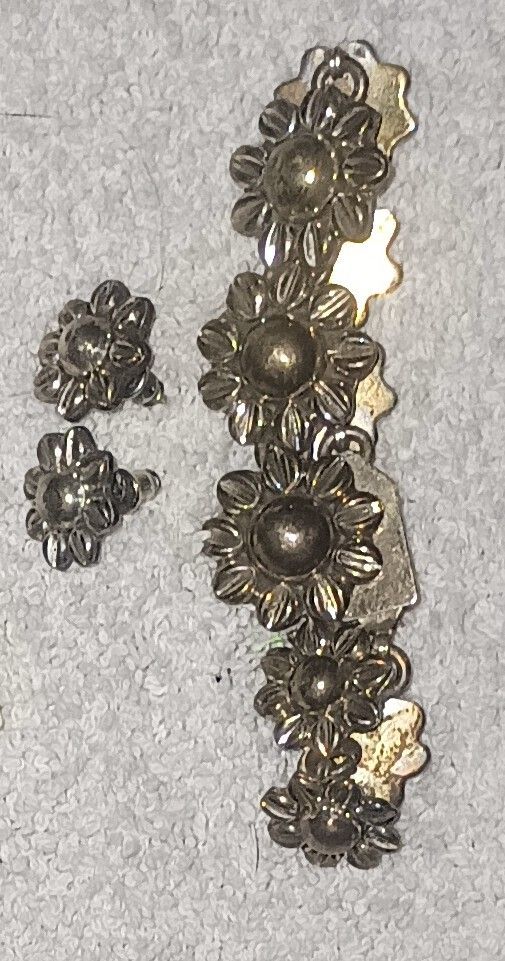 Mexico Silver Bracelet And Earrings
