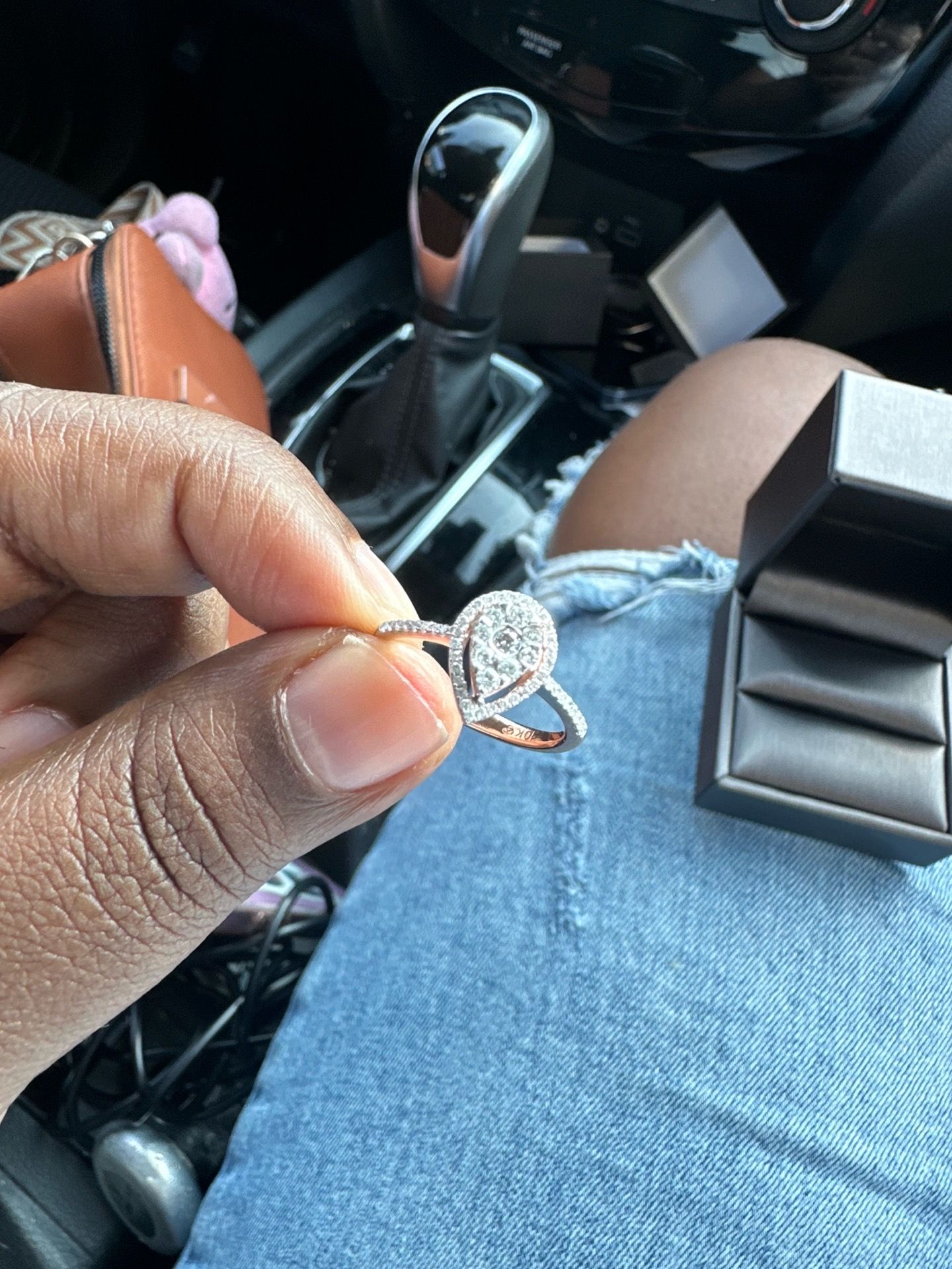 10k rose gold ring