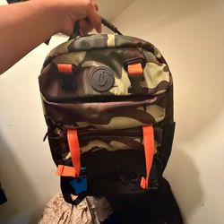COOKIES PARKS UTILITY SATEEN BOMBER NYLON BACKPACK (OLIVE CAMO)