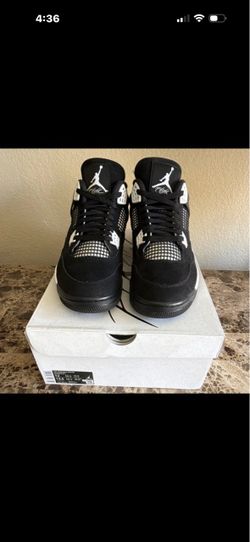 white thunder Jordan 4 white thunder