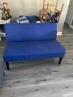 Blue sofa