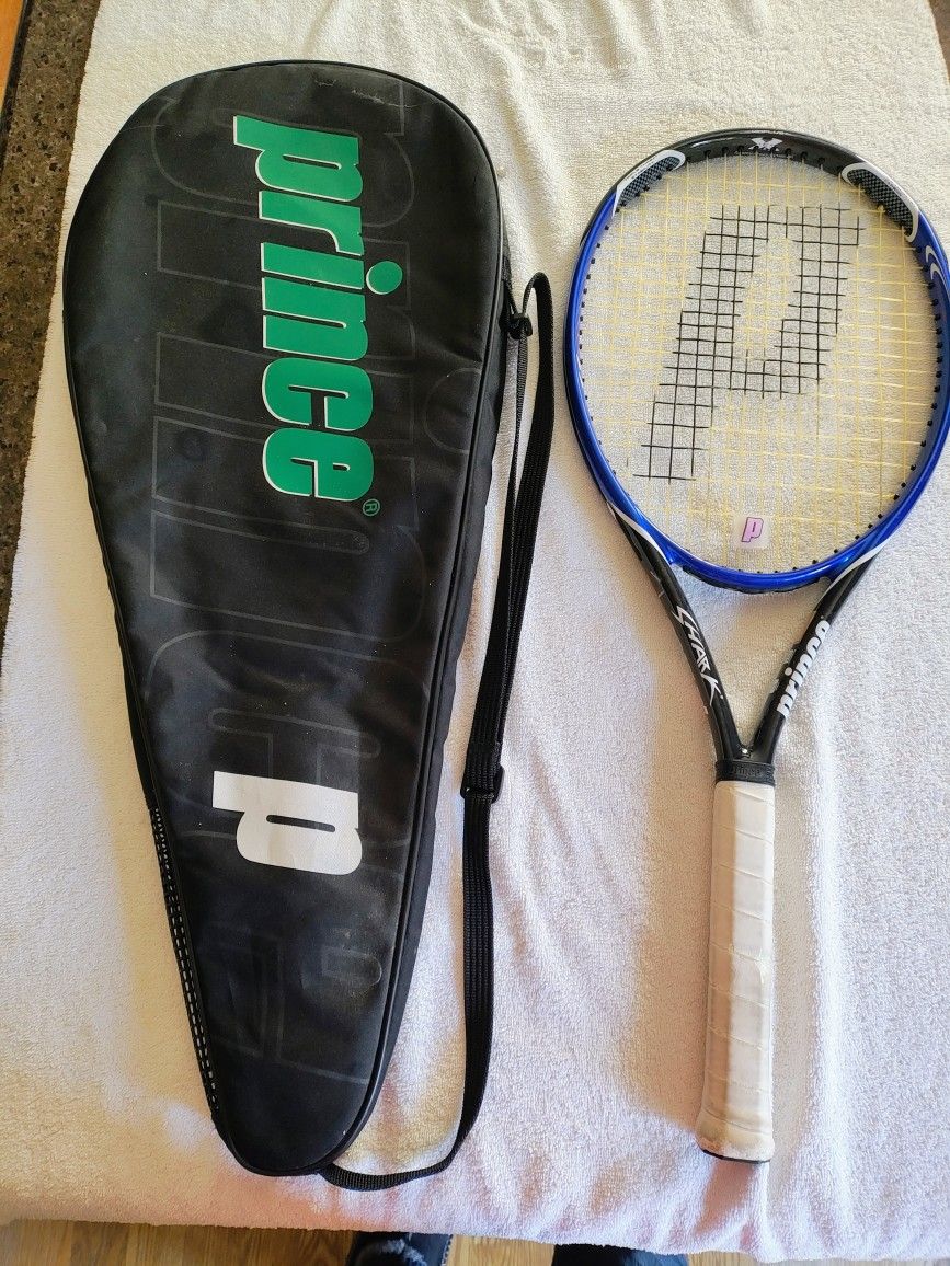 Prince Shark Midplus Tennis Racket and Bag