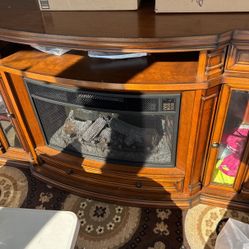 Electric Fireplace With TV Stand