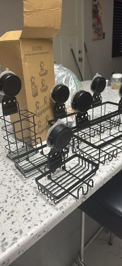 Jotpe shower suction shelf set