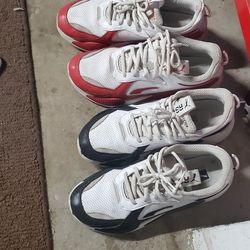2 Pair Men Puma Running Shoes Size 13 . Excellent Condition 