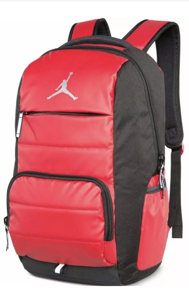 Nike Jordan Jumpman 9A1640-681 Laptop bag Basketball Backpack Gym Red/Black