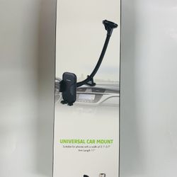 UNIVERSAL CAR MOUNT Suitable for phones with a width of 2.1"-3.7" Arm Length 11"