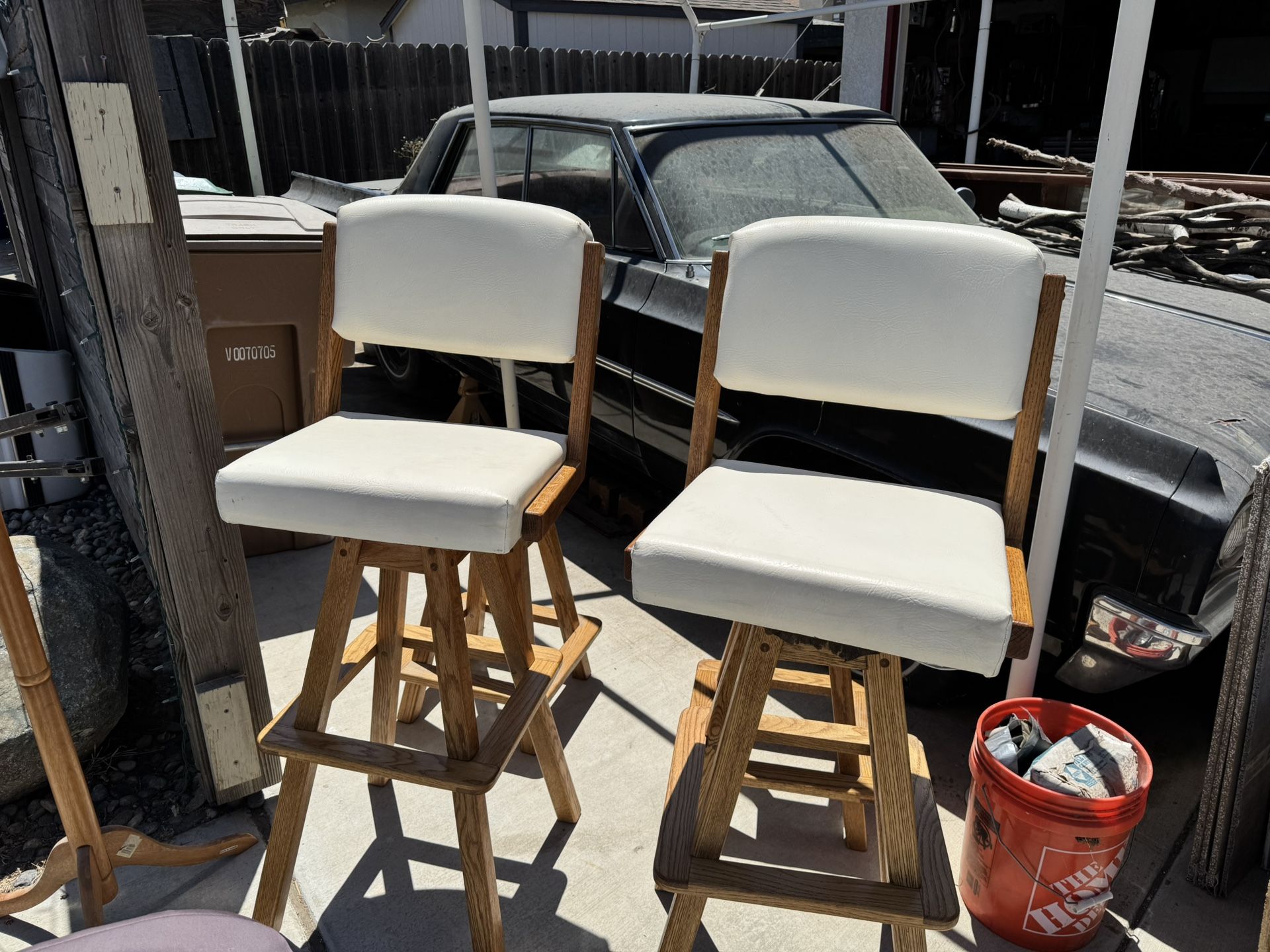 Leather Chairs (bar Stools)