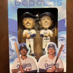 2023 Dodgers Miguel Vargas And James Outman Bobblehead