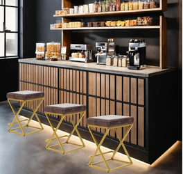 24-Inch Metal X-Frame Counter Stools – Wholesale Furniture Lot