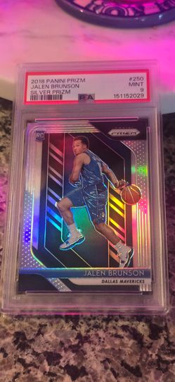 🔥 PSA 9 Jalen Brunson Rookie Silver Prizm RC #(contact info removed) Panini Prizm 🔥