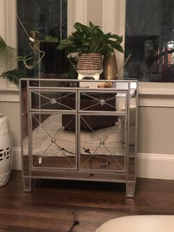Mirrored Accent Chest