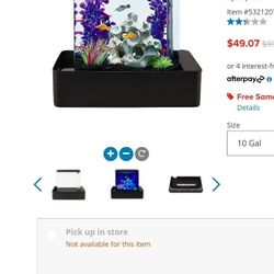 Fish Tank Water With Lots Of Filters And Cleaning Devices For Tank