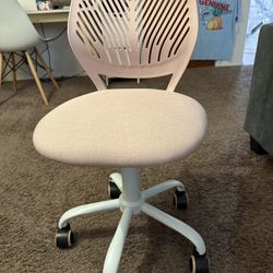 Small pink office chair