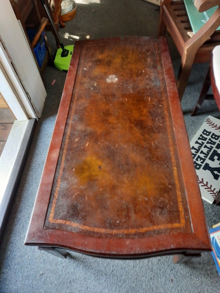 Vintage Imperial Maghony Coffee And 2 End Tables