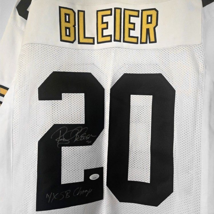 Rocky Bleier Autographed Pittsburgh Steelers Jersey (JSA) 4X SB Champ