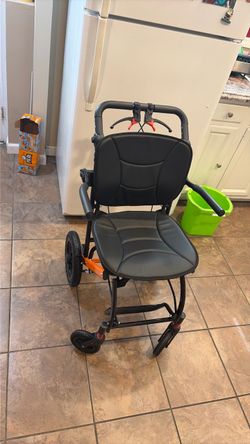 Folding Transport Wheelchair with Hand Brakes